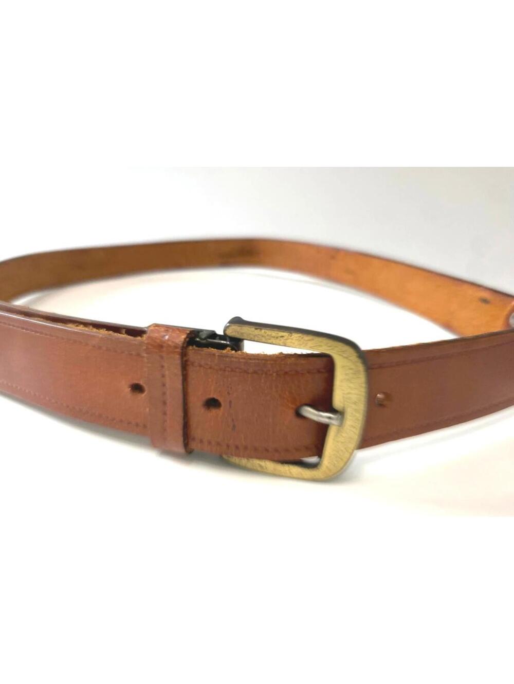 Vintage DEVY Leather and Metal Belt / 40 in. / Fabulous craftsmanship